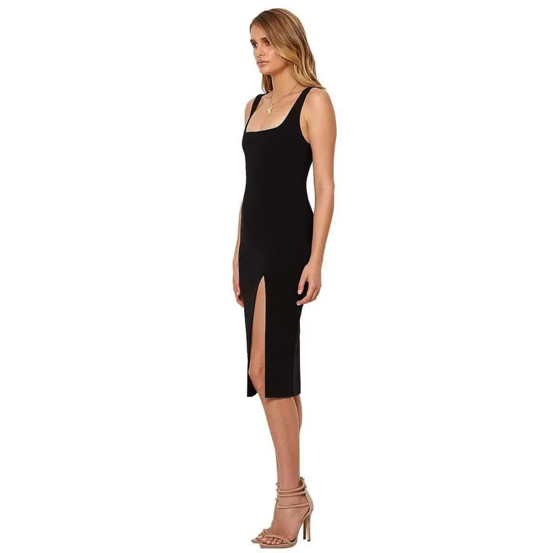 Bec & Bridge C’est Cool Midi Dress Black Size AU 10 for rent on The Volte - main image