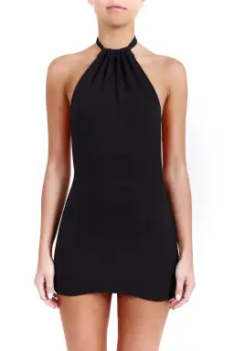 Bamba Swim Bounty Mini Dress Black Size S / AU 8 for rent on The Volte - image 2