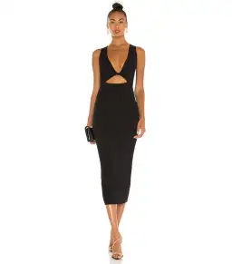 Bec & Bridge Sorbet Summer Midi Dress in Black Size AU 8 for rent on The Volte - image 1