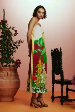 Alémais Tiger Slip Dress Multi Size 16 for rent on The Volte - image 3