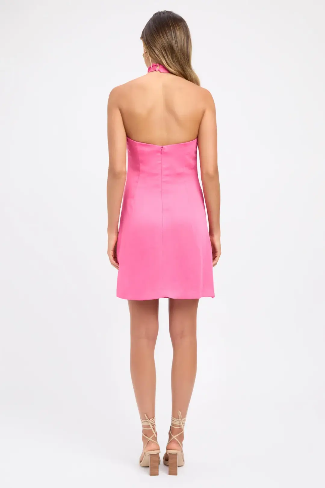 Kookai Milan Knot Mini Dress in Hibiscus Size 38 / AU 10 for rent on The Volte - main image