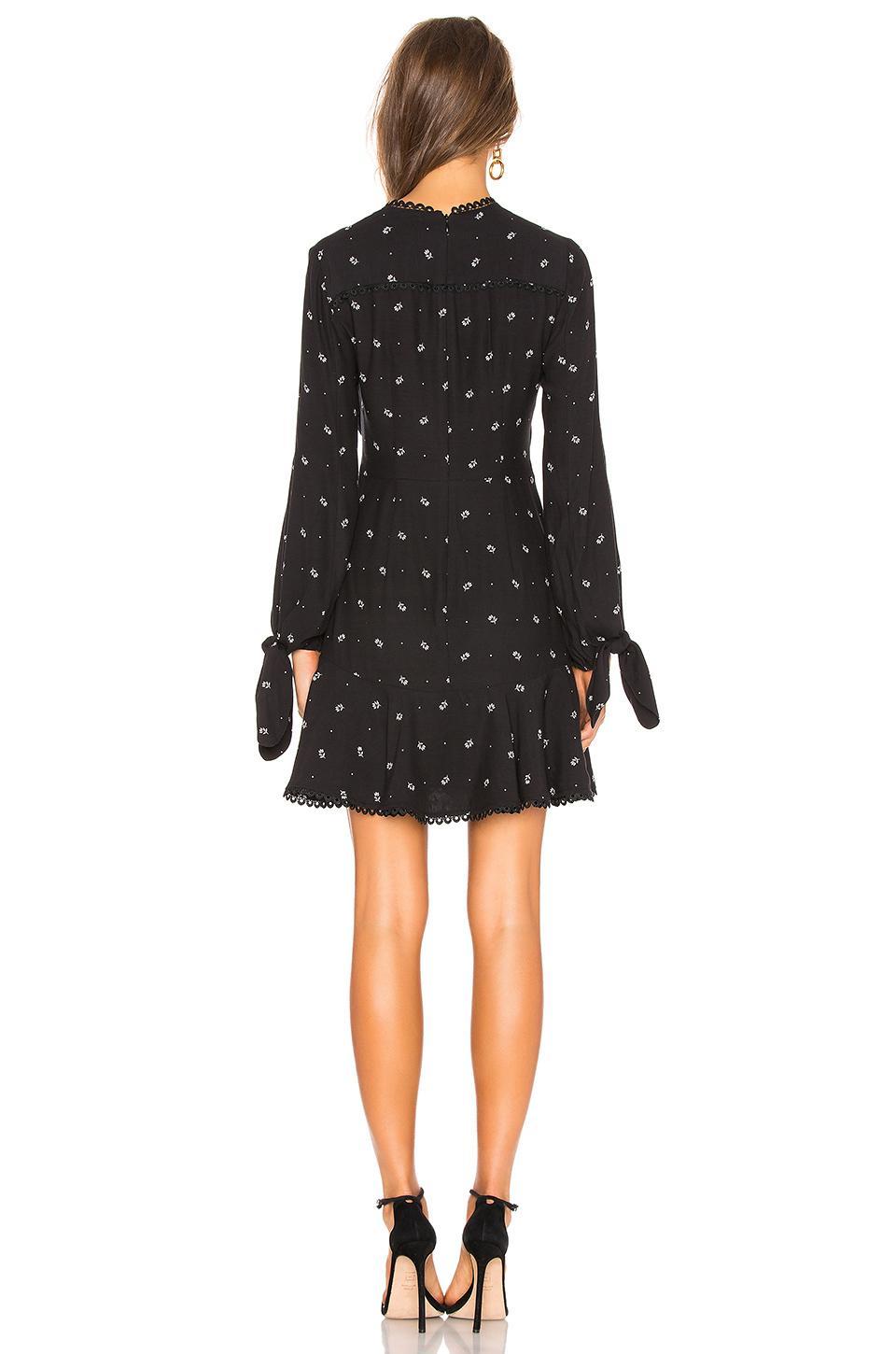 Lover the Label Foulard Mini Dress Black Size 12 for rent on The Volte - main image