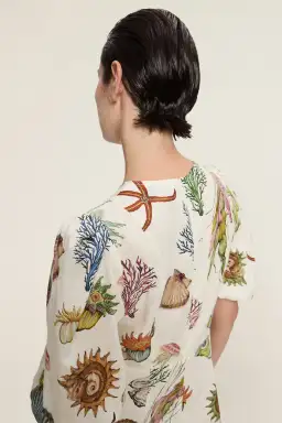 Alemais Sea Midi Dress Cream Size 16 for rent on The Volte - image 4