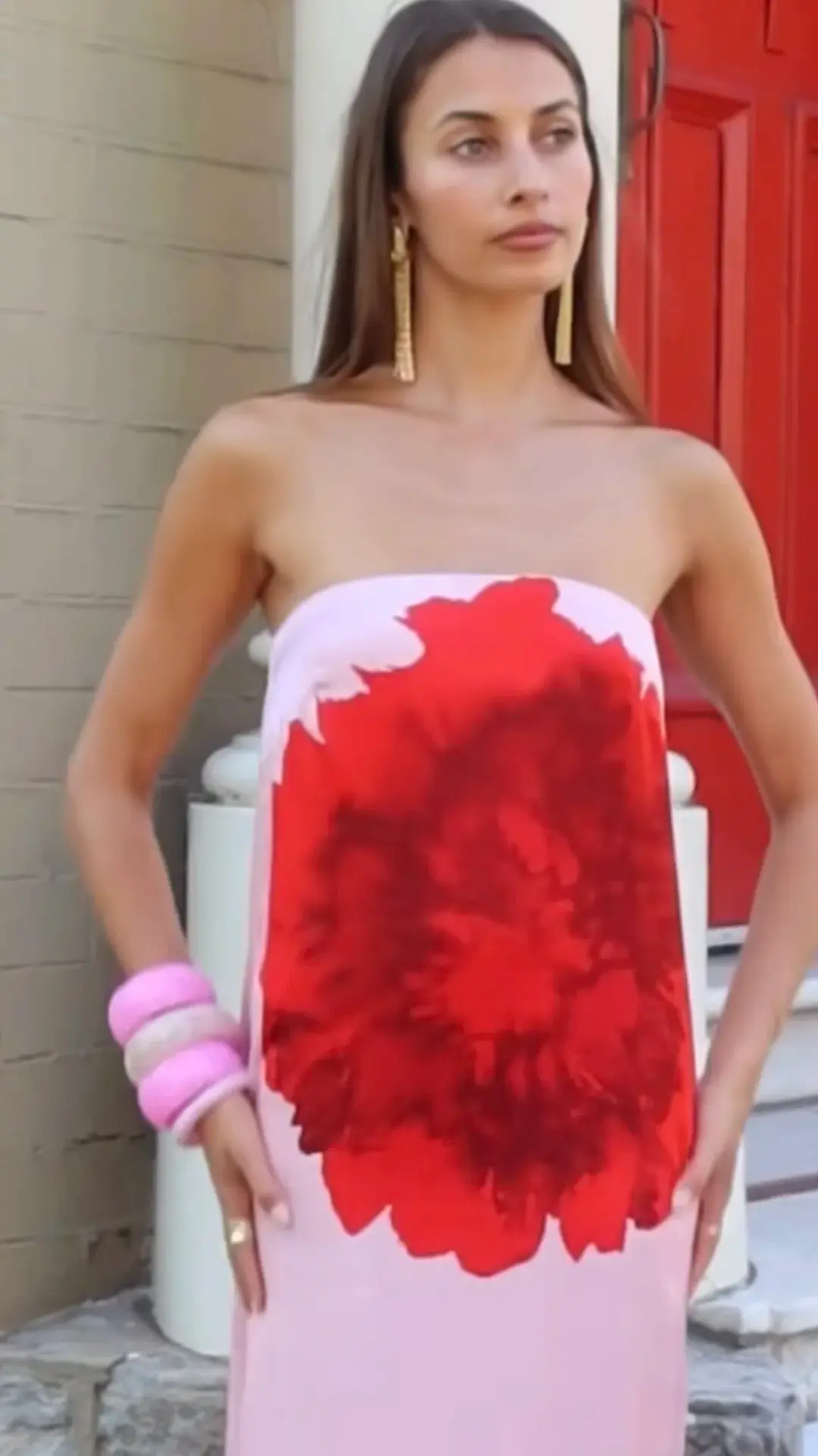 Suboo Emilia Bustier Maxi Dress Floral Size 10 for rent on The Volte - main image