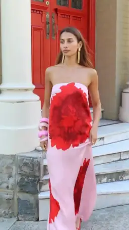 Suboo Emilia Bustier Maxi Dress Floral Size 10 for rent on The Volte - image 4