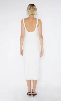 Bec & Bridge Be Mine Square Neck Midi Dress Ivory Size 10 for rent on The Volte - image 3