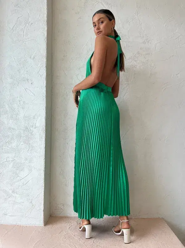 L'Idee Renaissance Gown in Bright Green Size AU 10 for rent on The Volte - main image