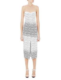 Manning Cartell Pins & Needles Sheath Midi Dress in Black/White Size 10 for rent on The Volte - image 1