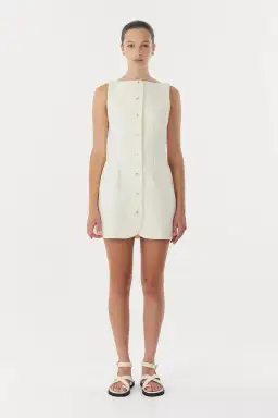 Third Form Skyline Tailored Mini Dress in Warm White Size 8 for rent on The Volte - image 1