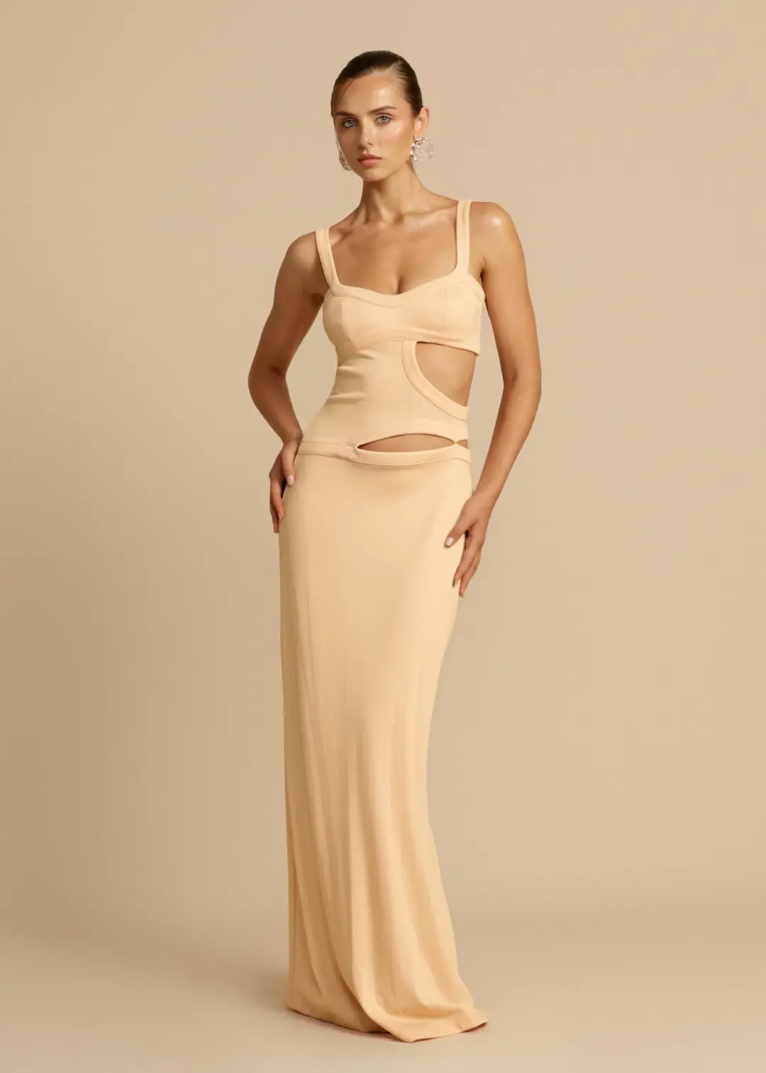 Arcina Ori Jetta Dress in Butter Size 6 for rent on The Volte - main image