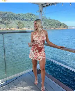 SIR The Label Como Twist Mini Dress in Paradiso Print Size 2 / AU 10 for rent on The Volte - image 4