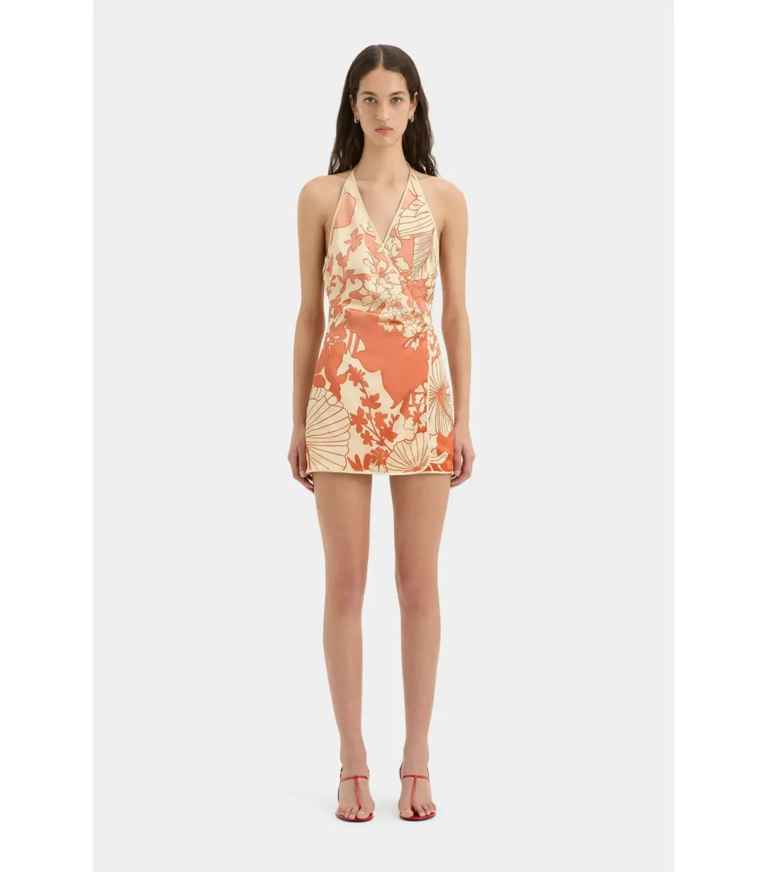 SIR The Label Como Twist Mini Dress in Paradiso Print Size 2 / AU 10 for rent on The Volte - main image