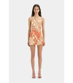 SIR The Label Como Twist Mini Dress in Paradiso Print Size 2 / AU 10 for rent on The Volte - image 1