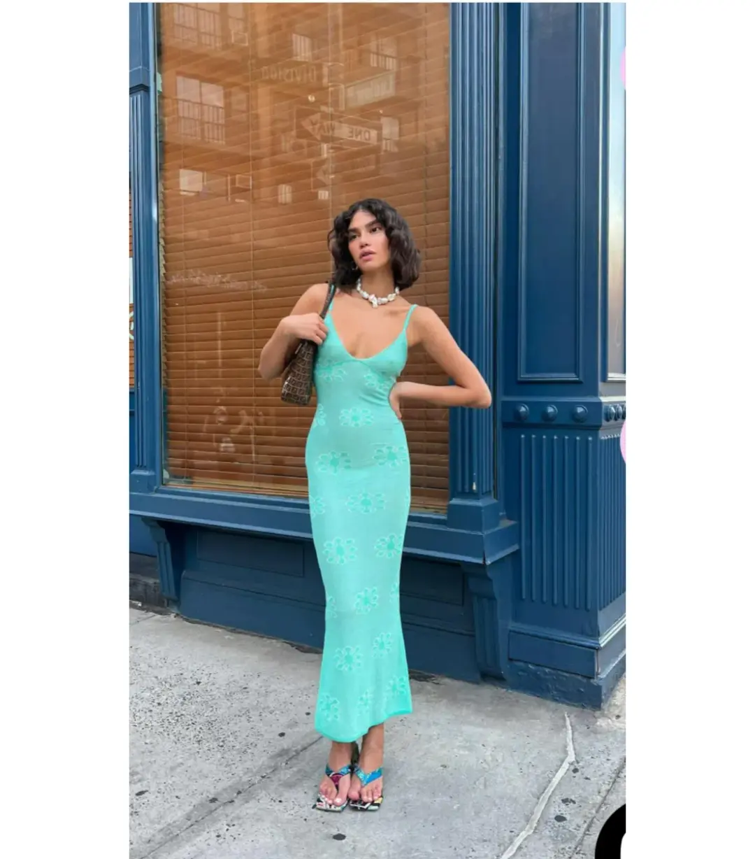 Asta Resort Delilah Dress in Aquamarine Size AU 8 for rent on The Volte - main image