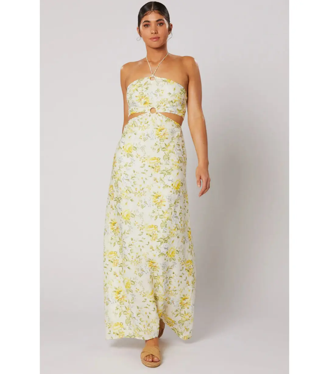 Winona Limette Maxi Dress Floral Size S / AU 8 for rent on The Volte - main image