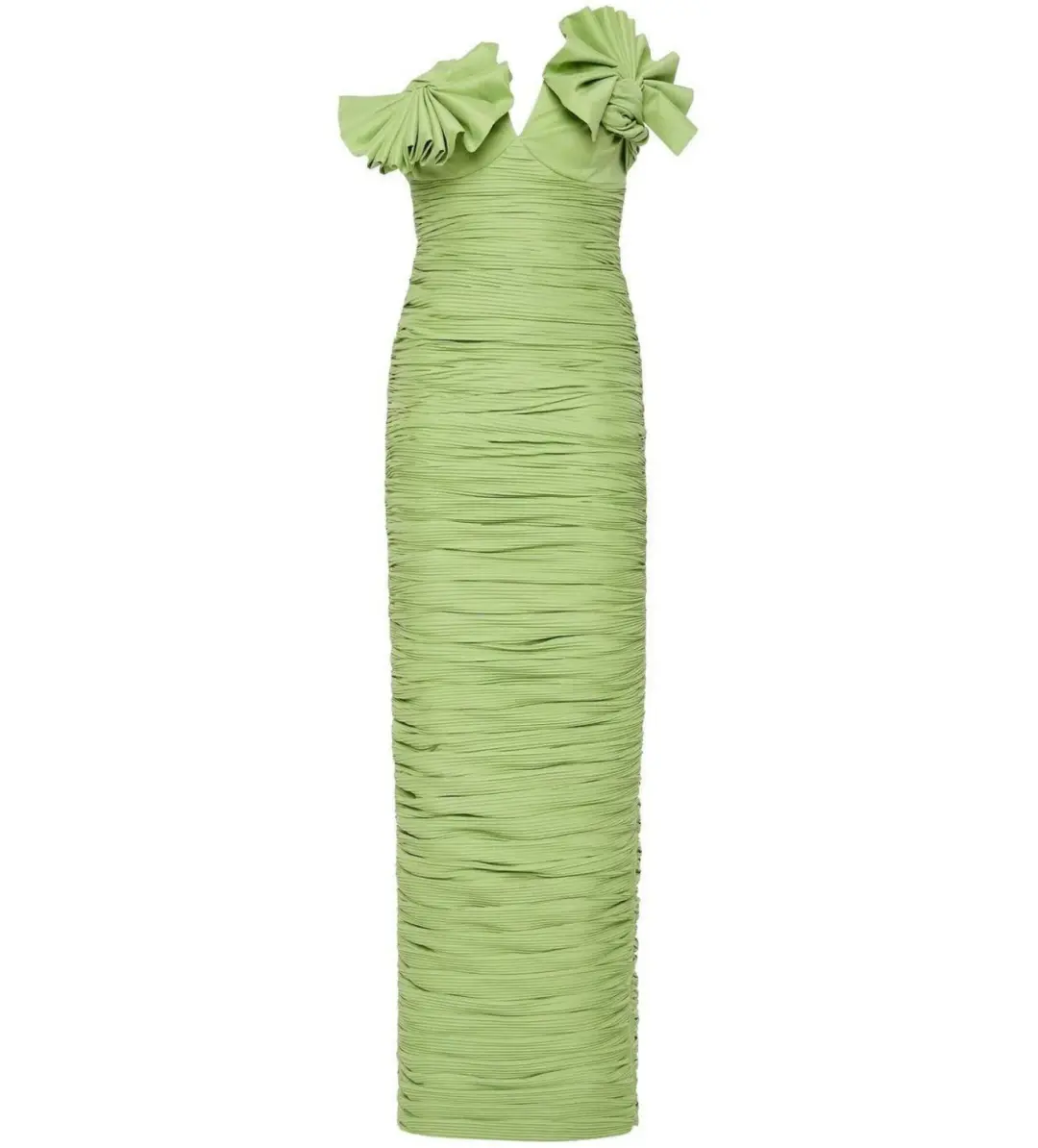 Rachel Gilbert Jensen Gown Pistachio Size AU 10 for rent on The Volte - main image