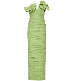Rachel Gilbert Jensen Gown Pistachio Size AU 10 for rent on The Volte - image 2
