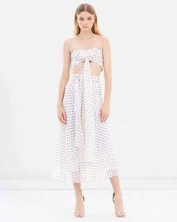 Bec & Bridge Little Cuba Tie Top & Skirt Polka Dot Print Size AU 8