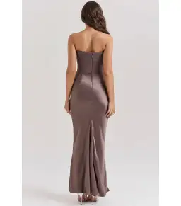 House Of CB Strapless Corset Maxi Dress Smoke Size AU 8 for rent on The Volte - image 3