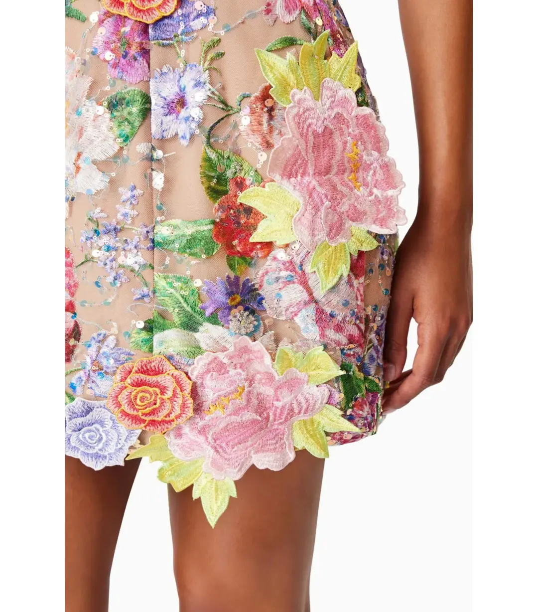 Elliatt Meadowhawk Mini Sequin Dress in Pink Size Small / AU 8 for rent on The Volte - main image