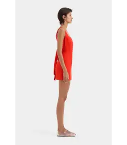 Sir the Label Iris Tie Mini Dress in Scarlet Red Size 1 / AU 8 for rent on The Volte - image 5