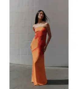 Meshki Amaya Maxi Dress in Koi Orchard Print Size AU 16 for rent on The Volte - image 1