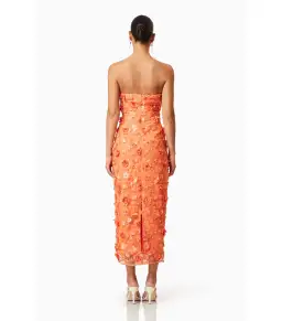 Elliatt Bluebell Midi Dress Orange Size M / AU 10 for rent on The Volte - image 3