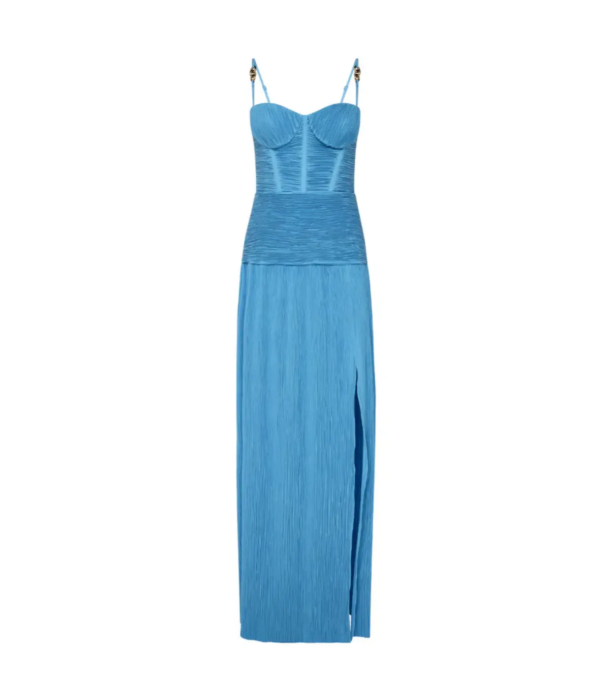 Manning Cartell Double Time Pleat Dress Cerulean Blue Size AU 12 - Image 5