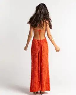 Arcina Ori Kara Maxi Dress Burnt Orange Size XS / AU 6 for rent on The Volte - image 3