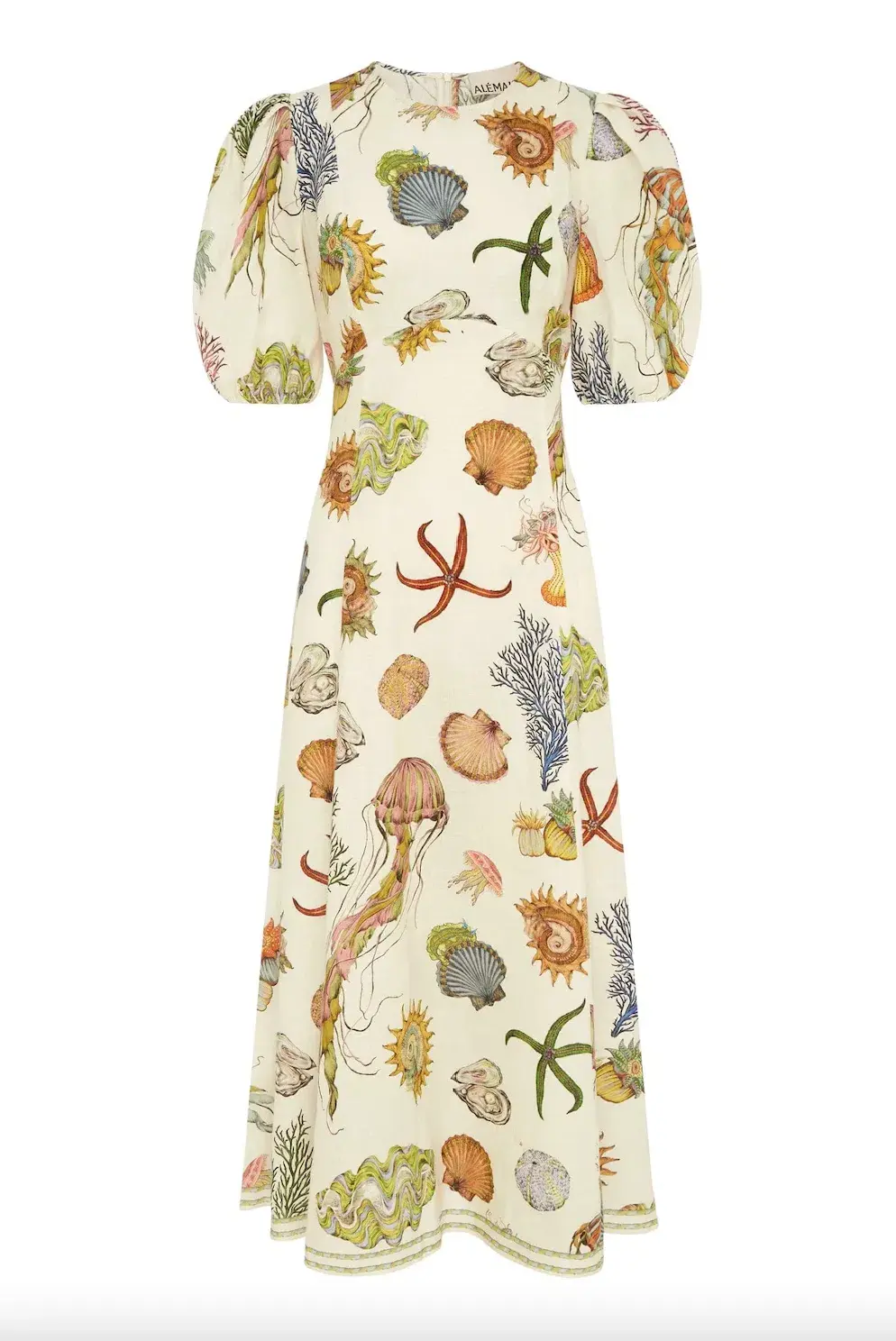 Alemais Sea Midi Dress Print Size 8 for rent on The Volte - main image