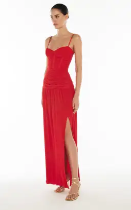Manning Cartell Double Time Pleat Dress Red Size 8 for rent on The Volte - image 2