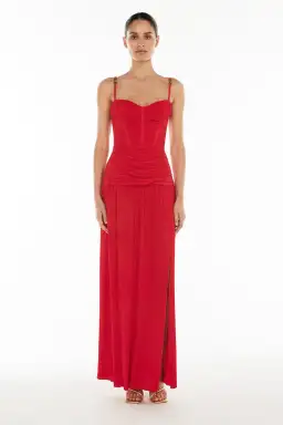 Manning Cartell Double Time Pleat Dress Red Size 8 for rent on The Volte - image 1