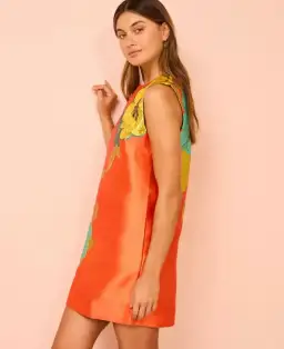 Alemais Piato Mini Dress in Marigold Floral Size 10 for rent on The Volte - image 4