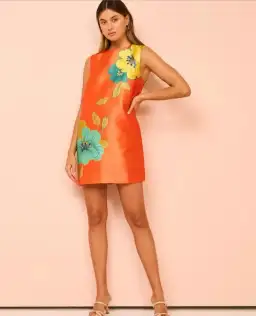 Alemais Piato Mini Dress in Marigold Floral Size 10 for rent on The Volte - image 2