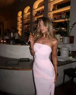 Natalie Rolt Miranda Gown Blossom Pink Size 2 / AU 10 for rent on The Volte - image 2