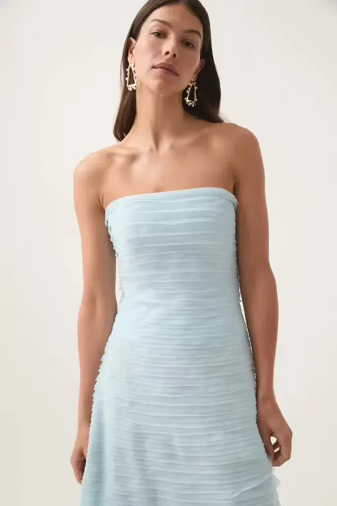 Aje Soundscape Maxi Dress Seabreeze Size S / AU 8 for rent on The Volte - main image