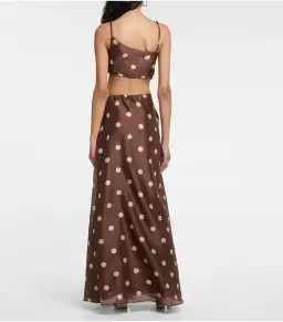 Sir The Label Vivi Asymmetrical Cut Out Dress in Marlon Polka Dot Print Size 1 / AU 8 for rent on The Volte - image 2