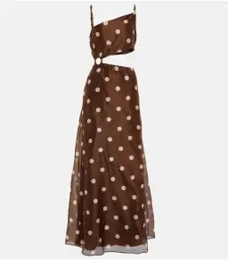 Sir The Label Vivi Asymmetrical Cut Out Dress in Marlon Polka Dot Print Size 1 / AU 8 for rent on The Volte - image 4