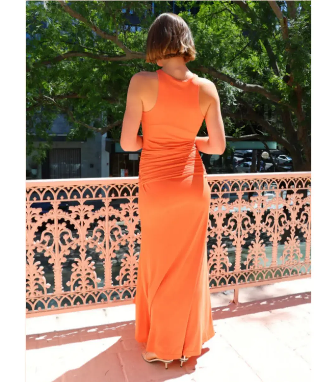 By Nicola Charli Sarong Dress in Sunset Size S / AU 8 for rent on The Volte - main image