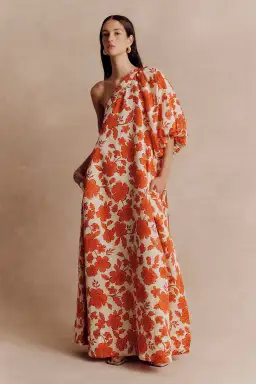 Hansel and Gretel Carmen One Shoulder Floral Maxi Dress Wild Flower Size M / AU 10