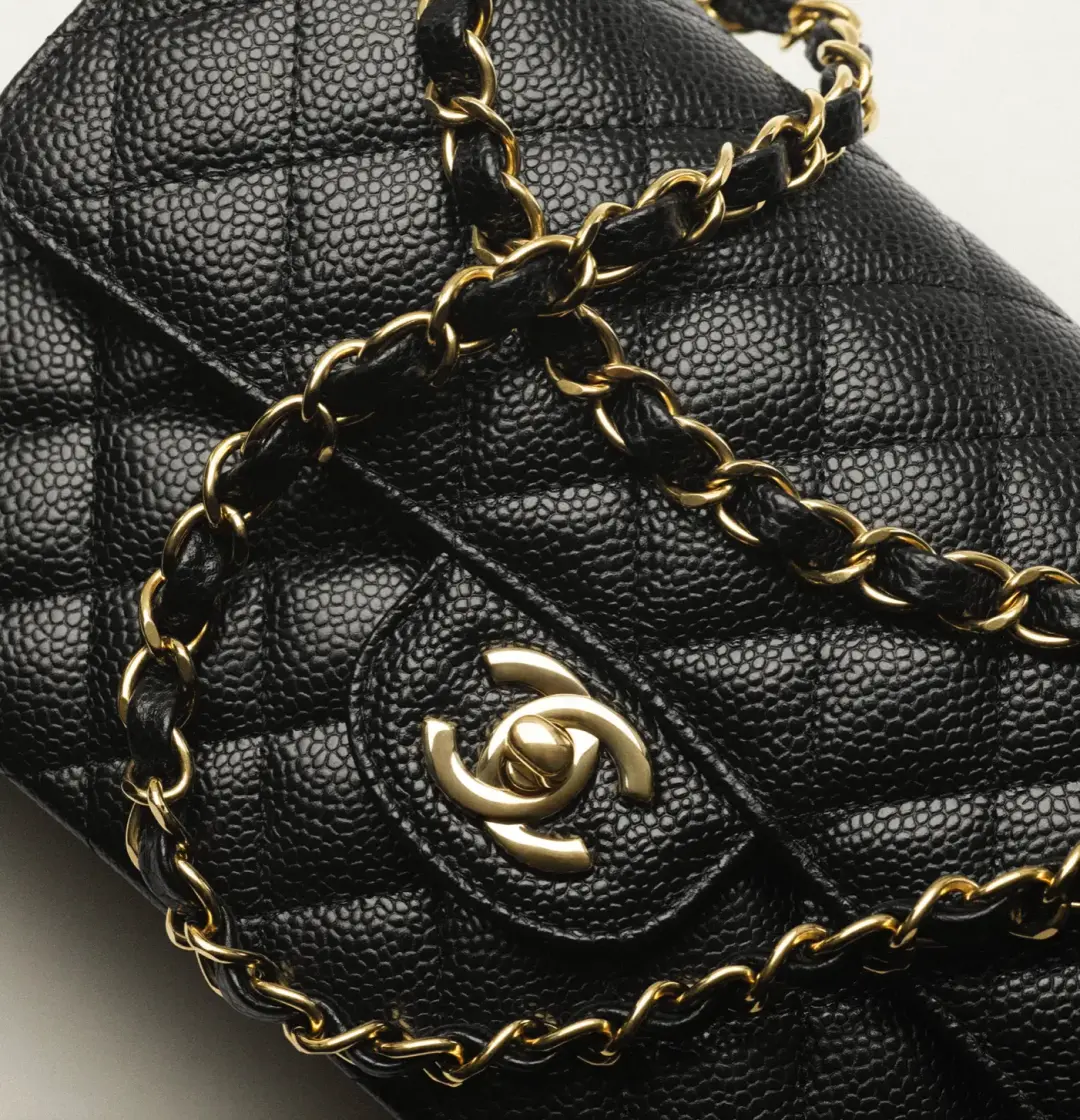 Chanel Classic Black Small Flap Handbag for rent on The Volte - main image