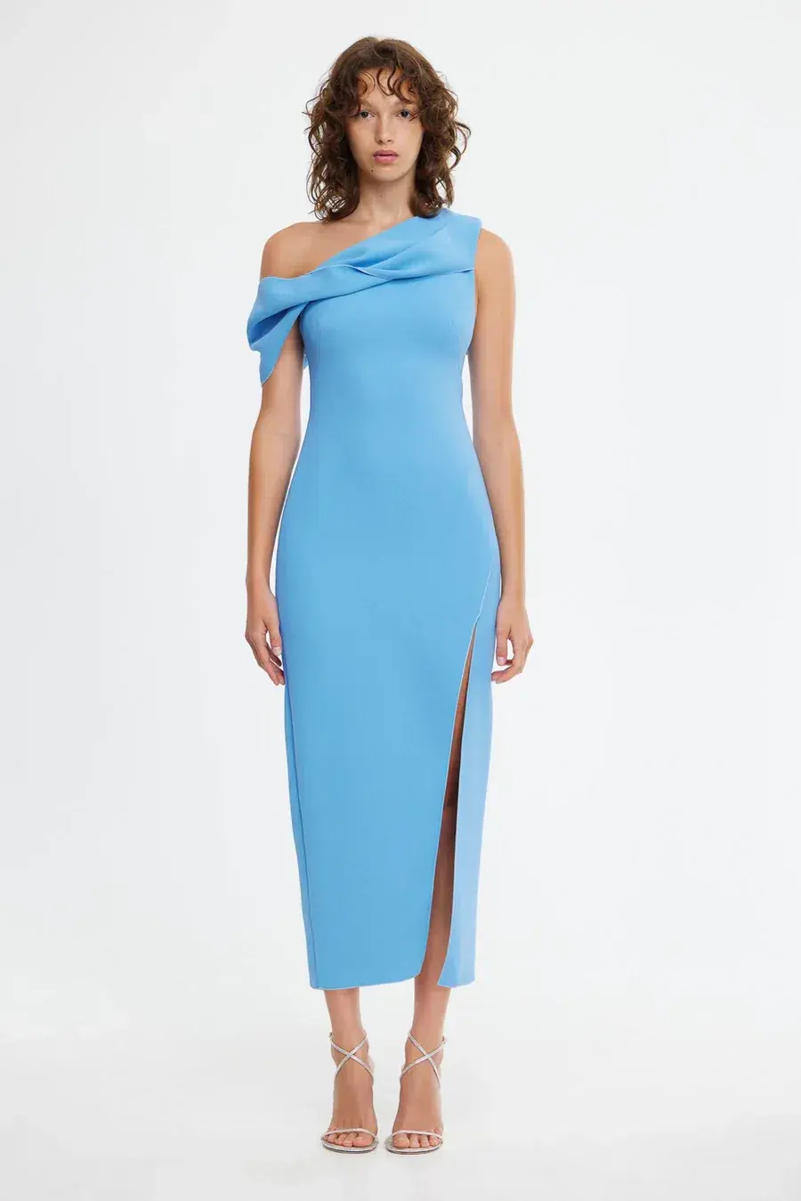 Acler Ashford Maxi Dress in Capri Blue Size 8 for rent on The Volte - main image