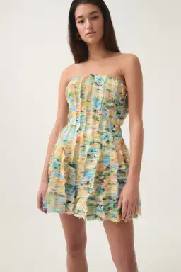 Aje Hybrid Sleeveless Mini Dress Floral Haze Size AU 10 for rent on The Volte - image 4