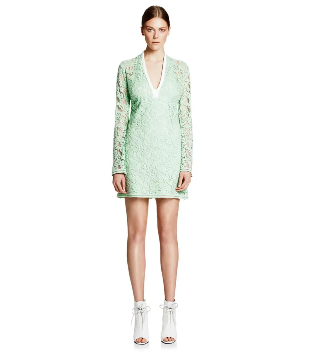 Manning Cartell Rennaisance Mini Dress Ice Green Size AU 6 for rent on The Volte - main image