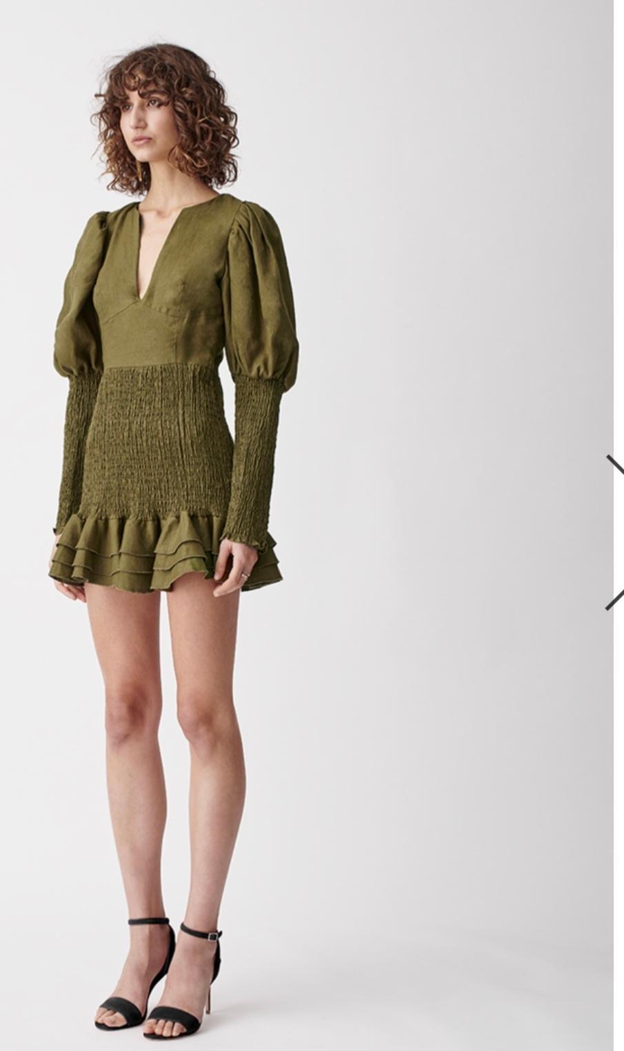 Joslin Studio - Morgan linen mini dress size 6 for rent on The Volte - main image