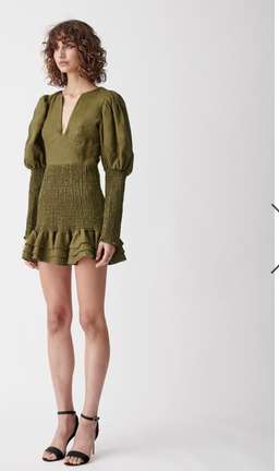 Joslin Studio - Morgan linen mini dress size 6 for rent on The Volte - image 3