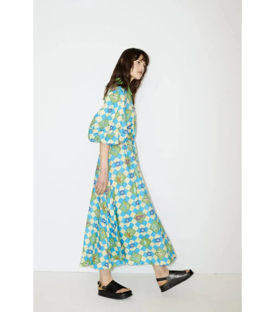 Alemais Lou Twist Front Shirt Dress Multi Size M / AU 10 for rent on The Volte - main image