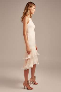 KEEPSAKE Too Close Midi Dress - Peach Nude for rent on The Volte - image 2