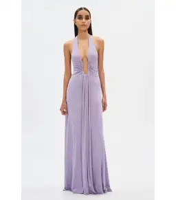 Misha Jennifer Cupro Maxi Dress in Lilac Size 6/XS for rent on The Volte - image 1