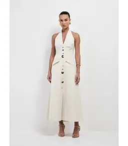 Sheike Shai Maxi Dress Cream Size AU 8 for rent on The Volte - image 1